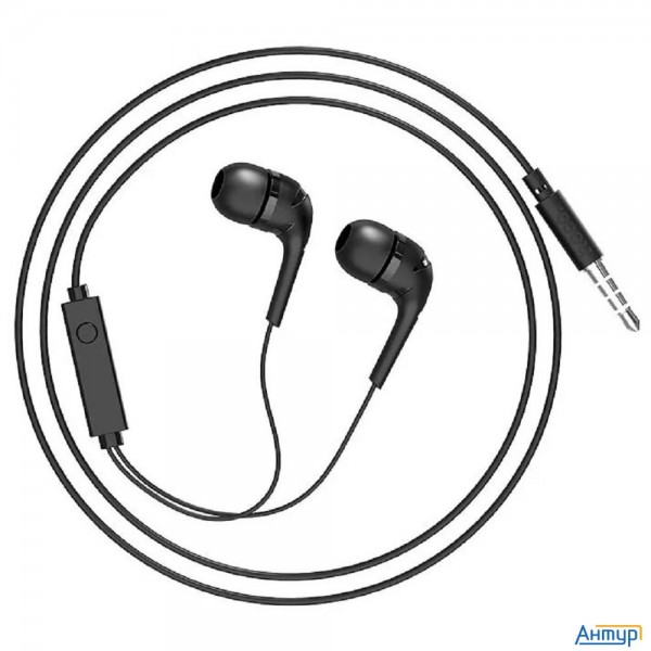 Hoco M40/ Наушники + микрофон/ Многофункциональная кнопка/ 1.2м/ 3.5 Mm Jack/ Black