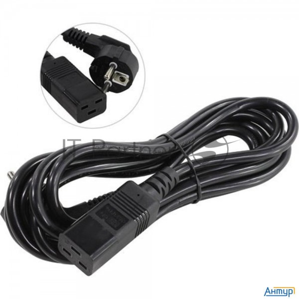 Exegate Ep280670rus Кабель питания Exegate Power Pc19-3p (Евровилка Schuko->С19) Vde-250v-3*1.5mm2,