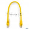 Патч-корд Utp Cablexpert кат.6, 0.25м, литой, многожильный (жёлтый)