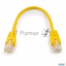 Патч-корд Utp Cablexpert кат.6, 0.25м, литой, многожильный (жёлтый)