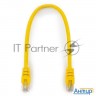 Патч-корд Utp Cablexpert кат.6, 0.25м, литой, многожильный (жёлтый)