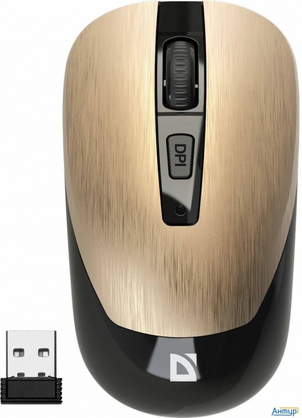 Defender Wave Mm-995 { Беспроводная оптическая мышь,бронза,4d,800-1600dpi,бесшумн } [52992]