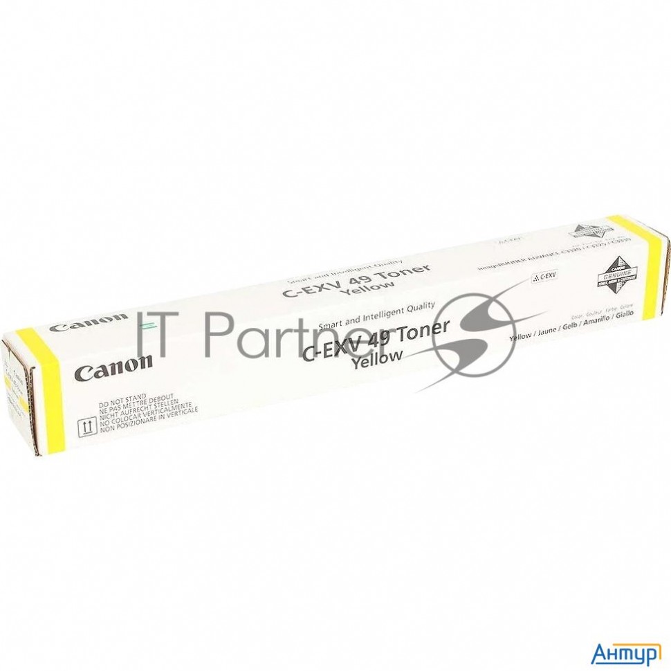 Тонер-картридж Canon C-exv49y 8527b002 желтый для копира Ir-adv C33xx