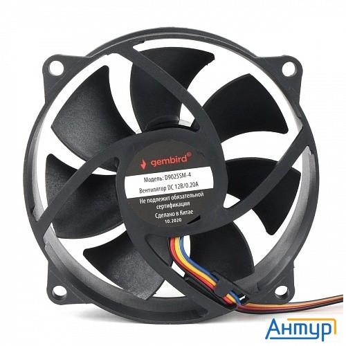 Gembird Вентилятор для корпуса 90x90x25, втулка, 4 Pin, провод 30 см (d9025sm-4)