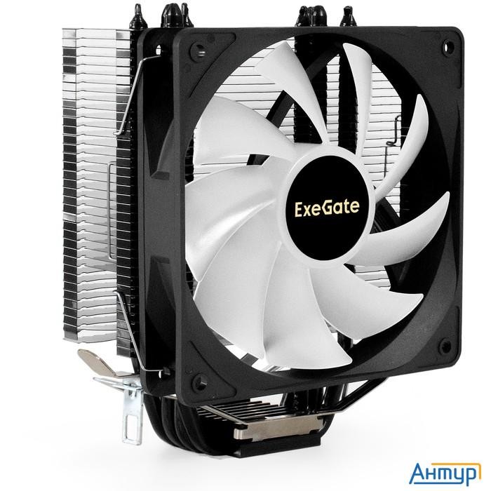 Exegate Ex295003rus Кулер Exegate Dark Magic Ee400xl-pwm.argb (al+cu, черное покрытие, 4 тепл.трубки