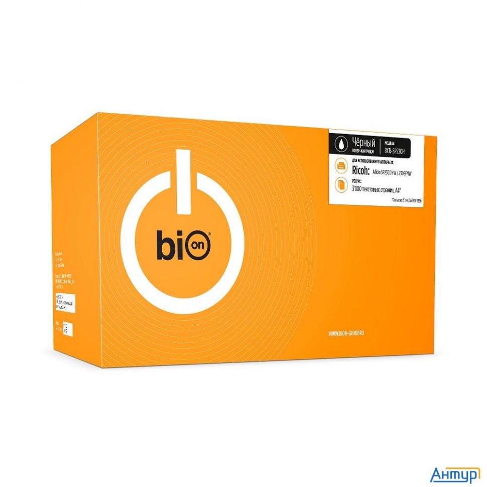Bion Bcr-sp230h Картридж для Ricoh {aficio Sp230dnw/230sfnw} (3000  стр.), Черный, с чипом