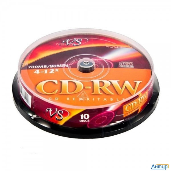 Vs Cd-rw 80 4-12x Cb/10 (vscdrwcb1001)