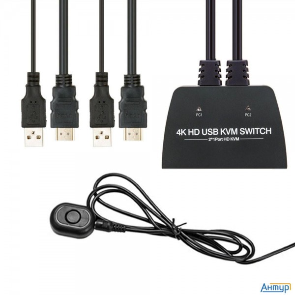 Orient Hs21hc, Hdmi Kvm переключатель на 2 устройства, порты Hdmi + 2xusb (клавиатура+мышь) + 2xusb