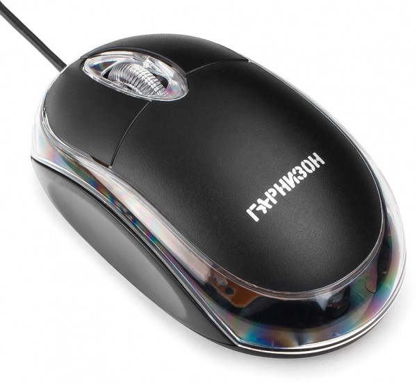 Gembird Мышь Гарнизон Gm-100, Usb, чип- Х, черный, 1000 Dpi, 2кн.+колесо-кнопка