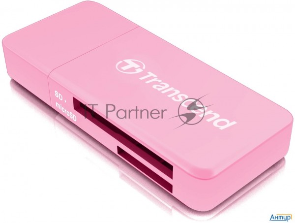 Считыватель карты памяти Transcend All In1 Multi Card Reader, Pink