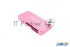Считыватель карты памяти Transcend All In1 Multi Card Reader, Pink
