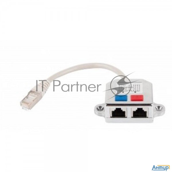Разветвитель Cablexpert Nca-sp-01a Utp 1 порт Rj45 (t568a/t568b) -> 2 порта Rj45 10/100 Base-t