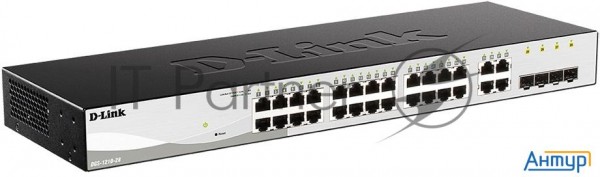 Настраиваемый коммутатор Websmart с 24 портами 10/100/1000base-t и 4 комбо-портами 100/1000base-t/sf