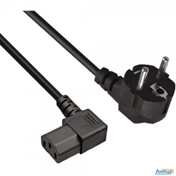 Exegate Ex297777rus Кабель питания Officepc Pc-1,8 450w (Евровилка Schuko ->c13 угловой, черный, 1.8