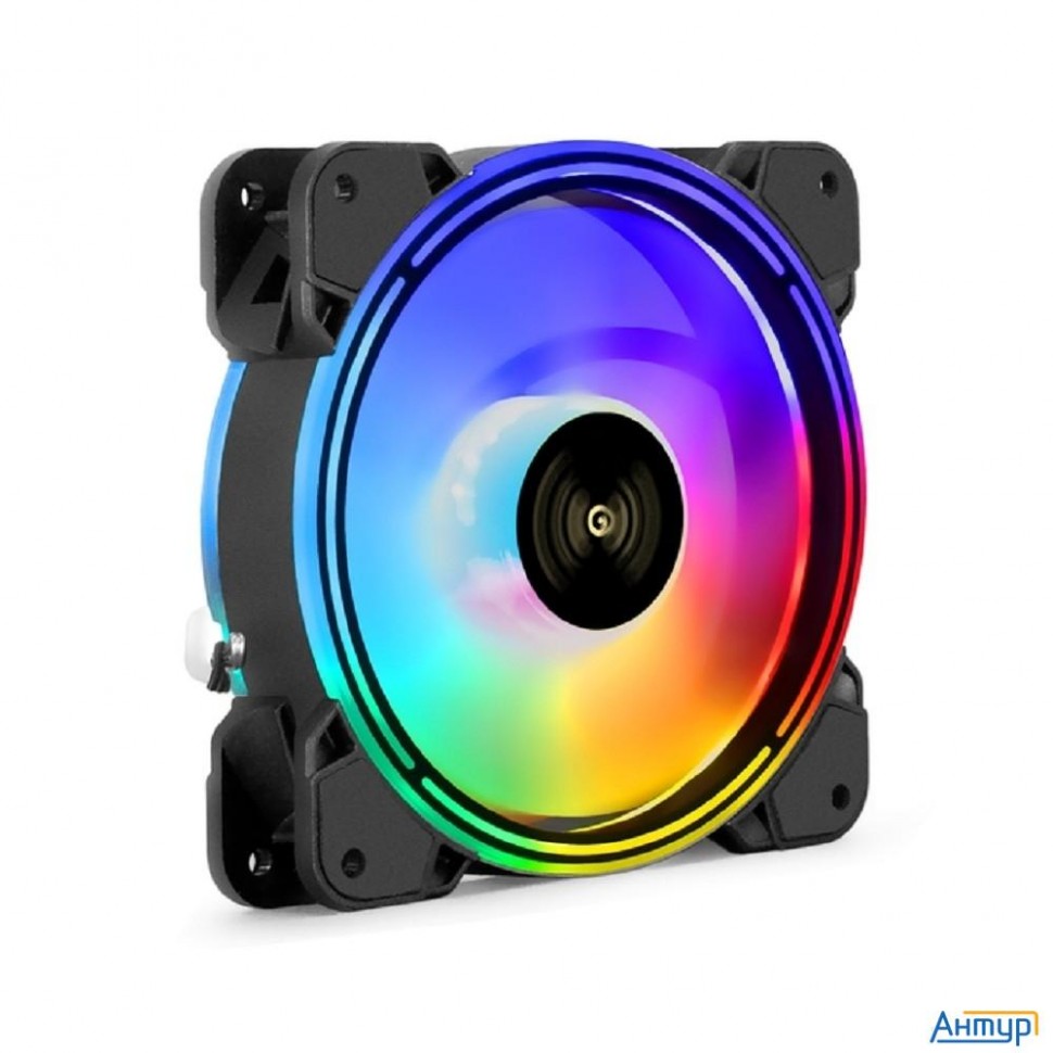 Exegate Ex295963rus Вентилятор 12В Dc с подсветкой Exegate Ex12025hm3pm.frgb.7o5csu (120x120x25 мм,