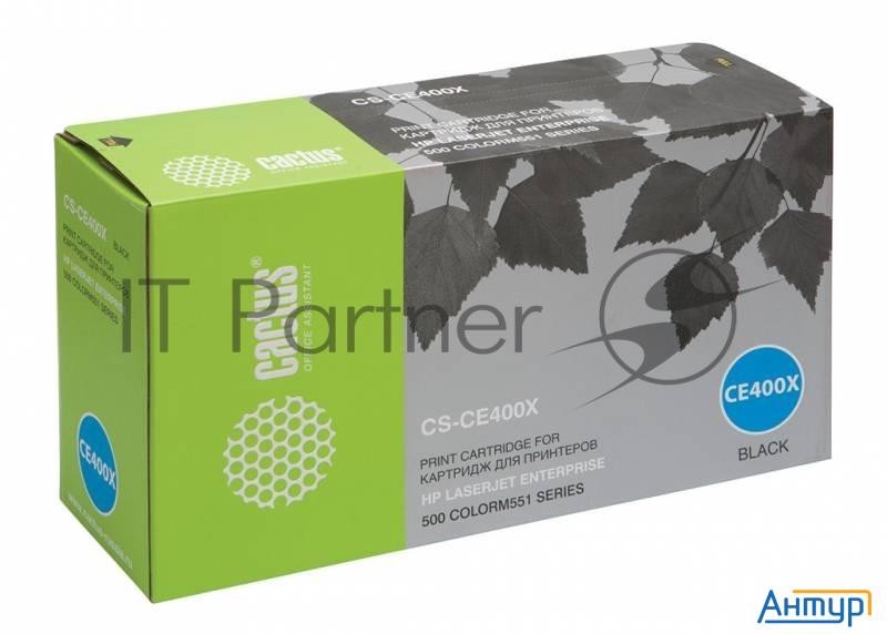 Картридж Cactus Cs-ce400x черный (11000 стр.) для Hp Clj Color M551 Series