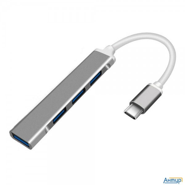 Orient Cu-323, Type-c Usb 3.0 (usb 3.1 Gen1)/usb 2.0 Hub 4 порта: 1xusb3.0 + 3xusb2.0, Usb штекер ти
