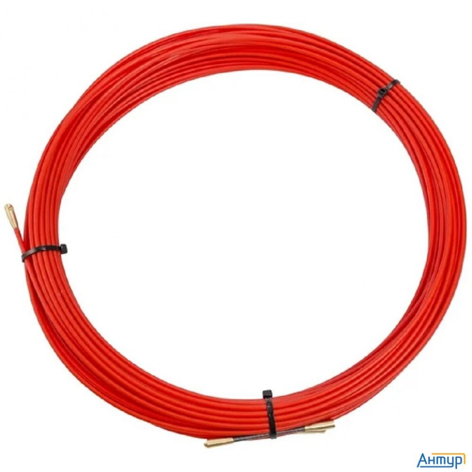 Rexant (47-1025) Протяжка кабельная (мини УЗК в бухте), стеклопруток, D=3,5мм, 25м, красная