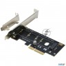 Переходник Orient C300e Pci-e 4x->m.2 M-key Nvme Ssd, тип 2230/2242/2260/2280, планки крепления в ко