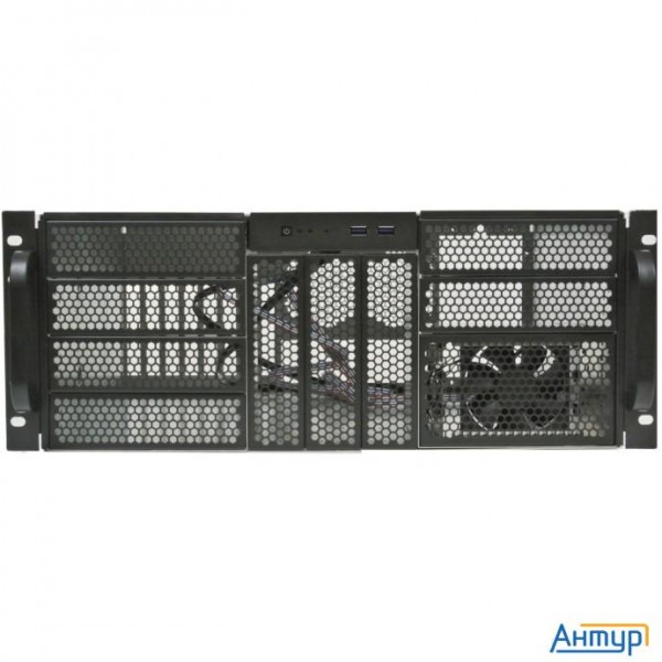 Procase Re411-d9h3-a-45 Корпус 4u Server Case,9x5.25+3hdd,черный,без блока питания,глубина 450мм,mb