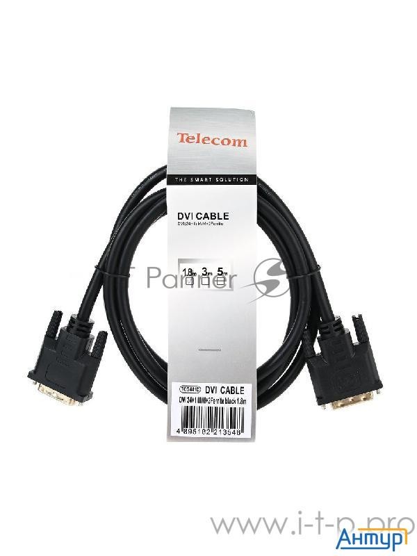 Telecom Кабель Dvi-d--dvi-d Dual Link 25m/25m, экран, феррит.кольца, 1.8м <tcg441d-1.8m>