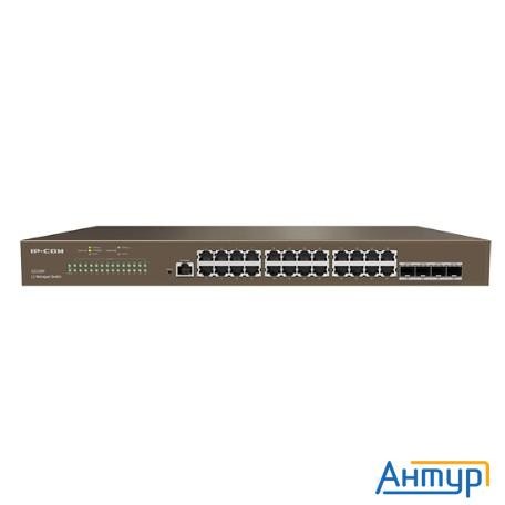 Ip-com G3328f Коммутатор управляемый в стойку, 24*1gbit Rj45, 4*sfp 1gbit,  Console Port