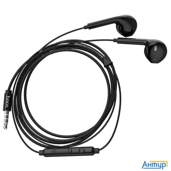 Hoco M55/ Наушники + микрофон/ Кнопка ответа/ 1.2м/ 3.5 Mm Jack/ Black
