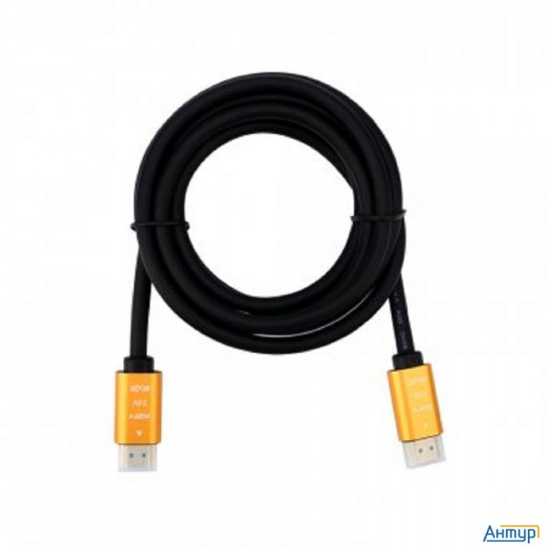 Rexant (17-6104) Кабель Hdmi - Hdmi 2.0, 2м, Gold (цветная коробка)