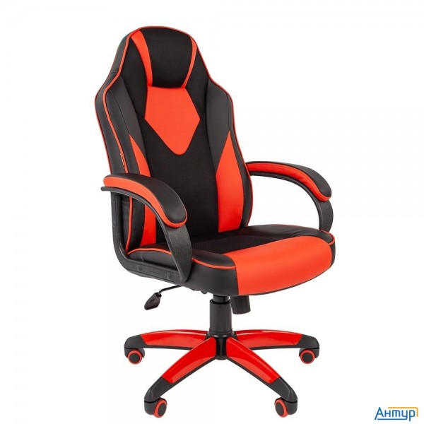 Офисное кресло Chairman   Game 17 Россия экопремиум черный/красный (7024560)