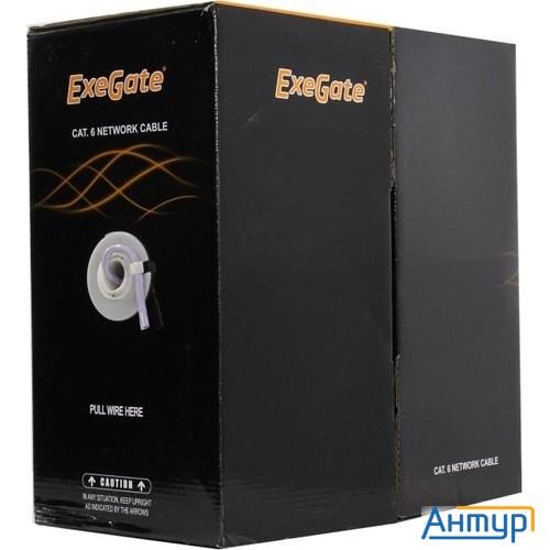 Exegate Ex281813rus Кабель Exegate  Utp4-c6-cu-s23-in-pvc-gy-305 Utp 4 пары кат.6  медь, 23awg, бухт