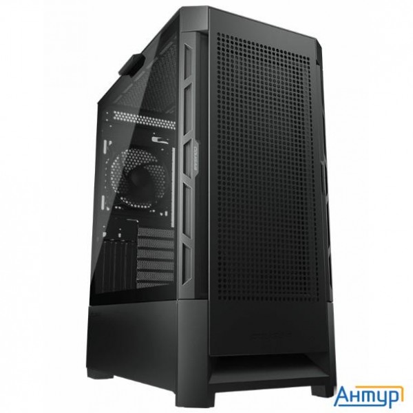 Cougar Airface Black, 1x120mm Fan, БЕЗ БП, ЧЕРНЫЙ, Atx