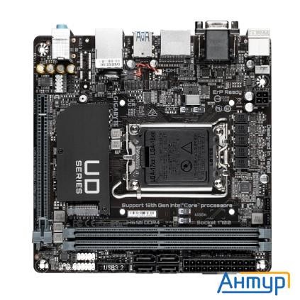 Gigabyte H610i Ddr4 {soc-1700 Intel H610 2xddr4 Mini-itx Ac`97 8ch(7.1) Gblan+vga+hdmi+dp}