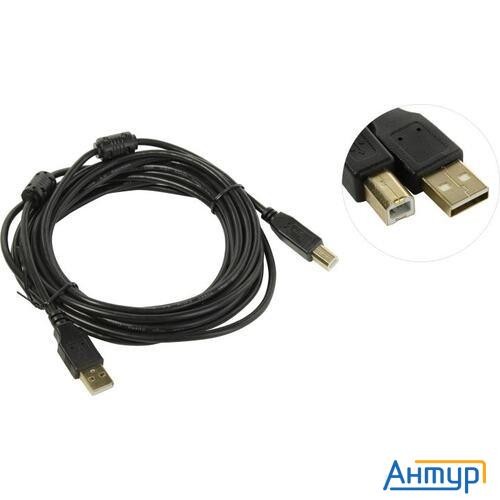 5bites Uc5010-050a Проф. кабель Express Usb2.0 / Am-bm / Ferrites / 5m / Black