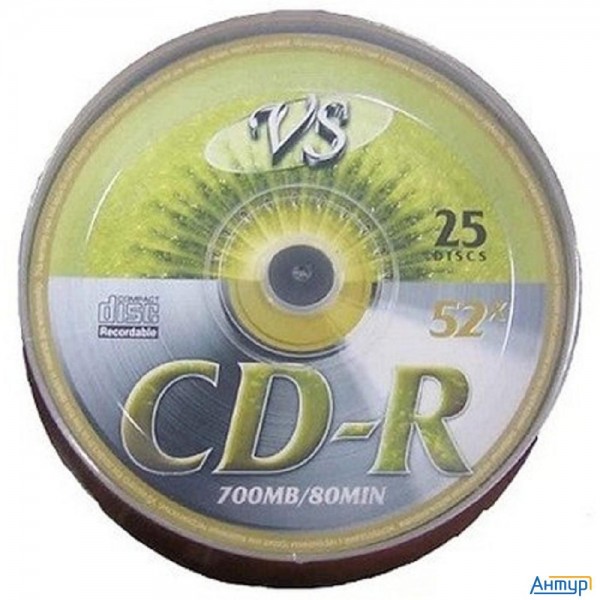 Диски Vs Cd-r 80 52x Shrink/25 (620274)