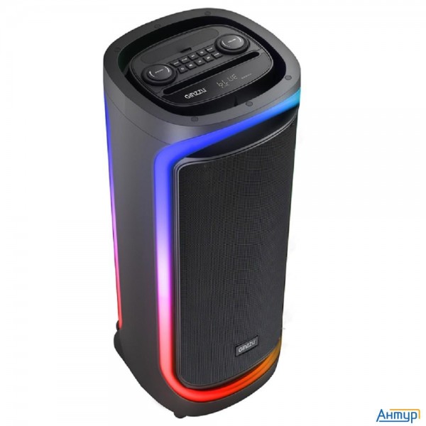 Ginzzu Gm-206 {bluetooth (v5,0), встроенный аккумулятор Li-ion,12В /12000мАч, мощность по Rms 240Вт,
