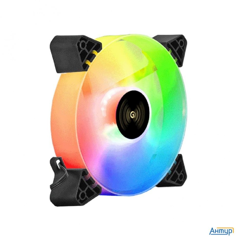 Exegate Ex295972rus Вентилятор 12В Dc с подсветкой Exegate Ex12025h6pyh-pwm.argb (120x120x25 мм, Hyd