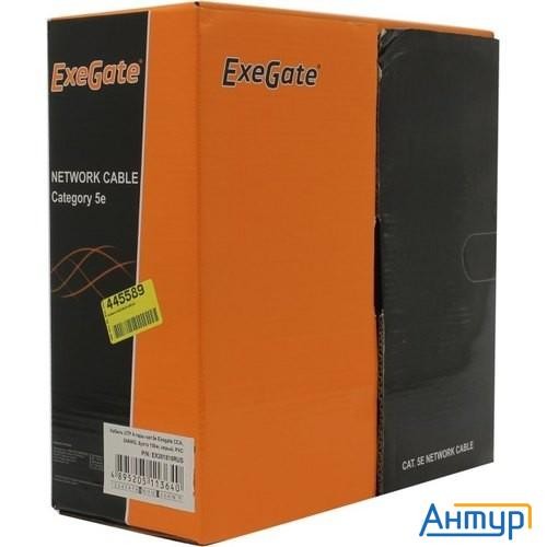 Exegate Ex281816rus Кабель Exegate  Utp4-c5e-cca-s24-in-pvc-gy-100 Utp 4 пары кат.5e Cca, 24awg, бух