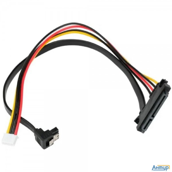 Cablexpert Кабель питания Sata Cc-xh2.54-satal-40cm, Xh2.54 4pin+sata угловой / Sata 7+15pin, медн.п