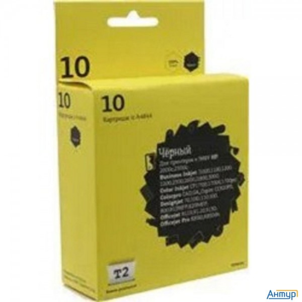 T2 C4844a Картридж №10 (ic-h4844) для Hp 2000c/business Inkjet 1200/2200/2600/2800/3000/pro K850/des