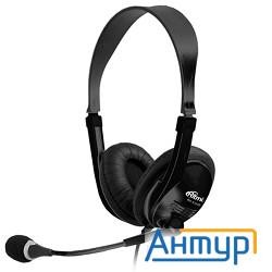 Ritmix Rh-533usb, Black {Гарнитура. 40 мм, 20-20000 Гц, 32 Ом, 105 дБ, конденсаторный всенаправленны