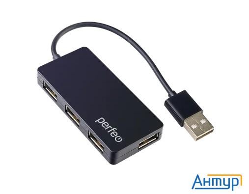 Perfeo Usb-hub 4 Port, (pf-vi-h023 Black) чёрный