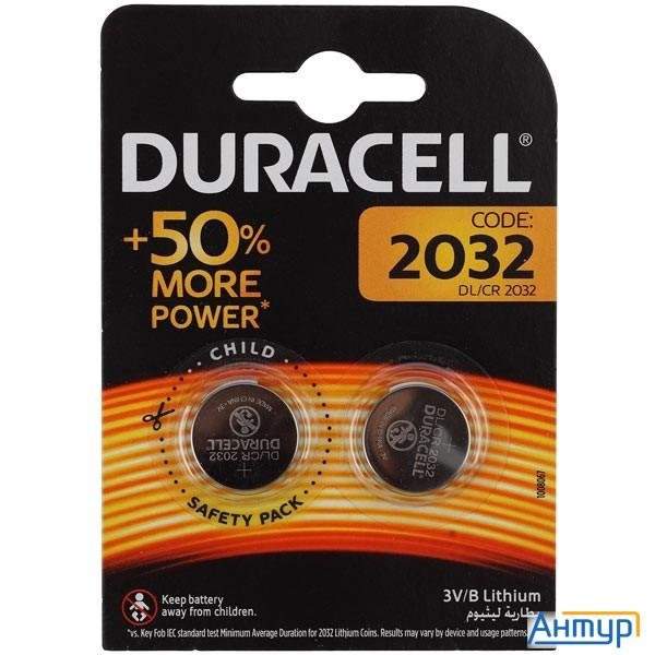 Duracell Cr2032-2bl (2 шт. в уп-ке)