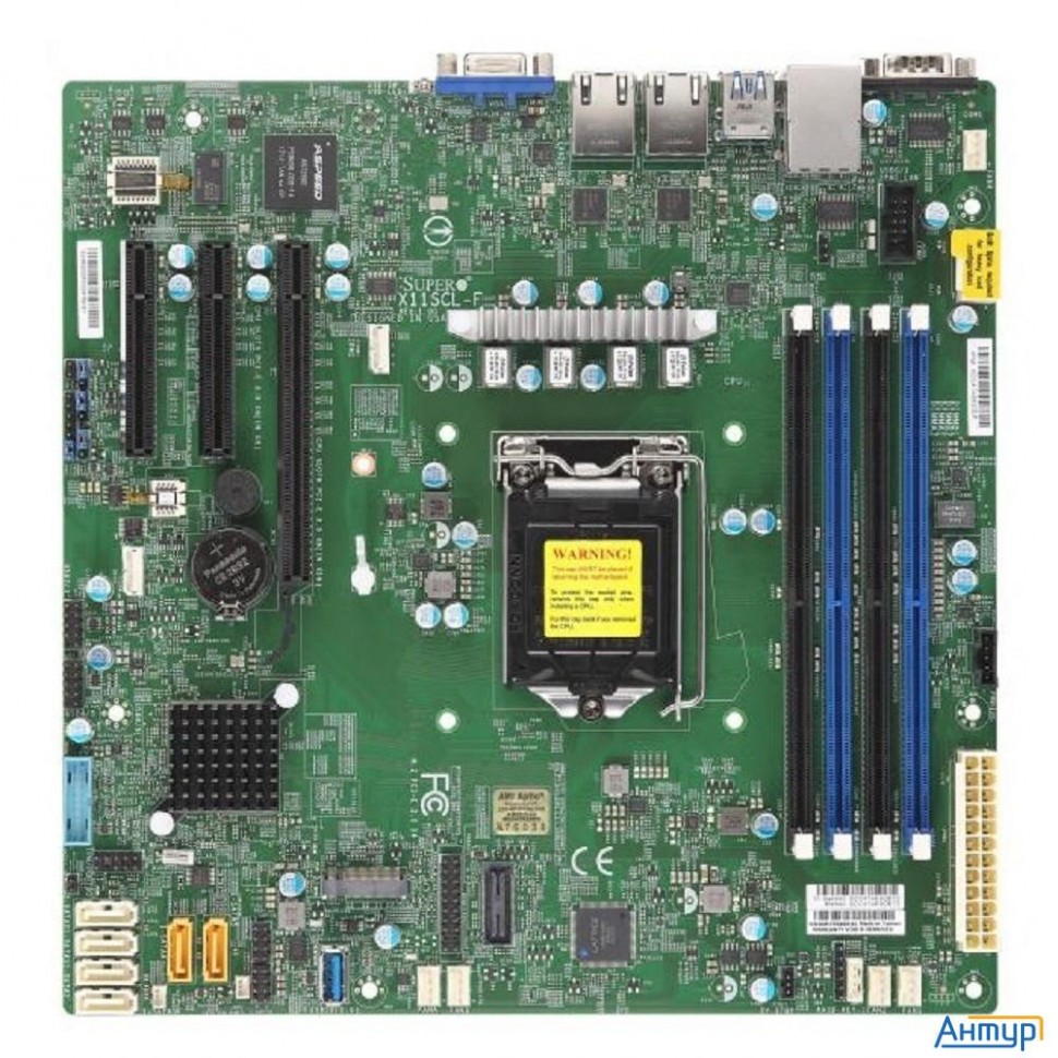 Supermicro Mbd-x11scl-f-b Oem {1xlga 1151, Intel C242, 4xddr4, 2x1gbe Lan, 6xsata3 (6gbps) Raid 0,1,