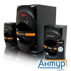 Dialog Progressive Ap-210b Black {2.1, 30w+2*15w Rms, Bluetooth, Usb+sd Reader}