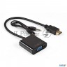 Кабель-переходник Hdmi-vga Exegate Ex-hdmim-vgaf-3.5jacks-0.3 (19m/15f, 0,3м + аудио 3.5mm Jack M 0,