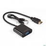 Кабель-переходник Hdmi-vga Exegate Ex-hdmim-vgaf-3.5jacks-0.3 (19m/15f, 0,3м + аудио 3.5mm Jack M 0,