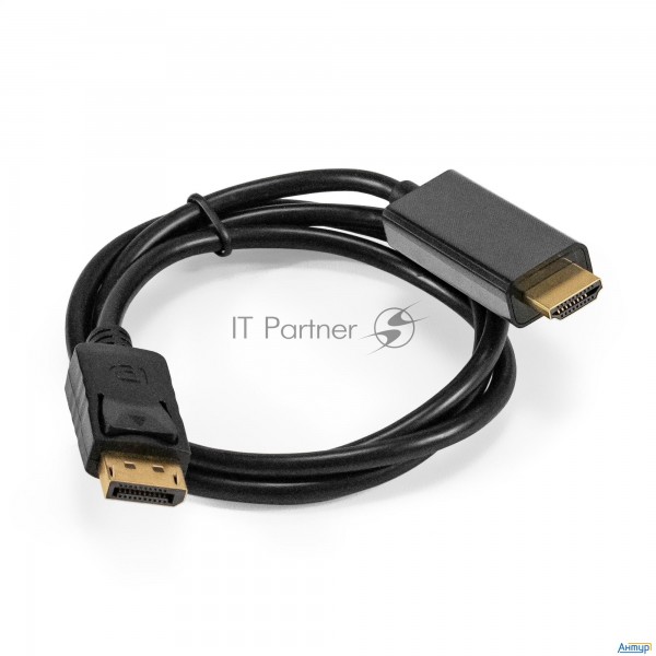 Exegate Ex294708rus Кабель Displayport-hdmi Exegate Ex-cc-dp-hdmi-1.0 (20m/19m, 1,0м, экран)