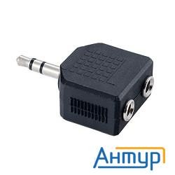 Perfeo Переходник Jack 3.5 мм вилка - 2xjack 3.5 мм розетка, стерео-аудио (a7008)