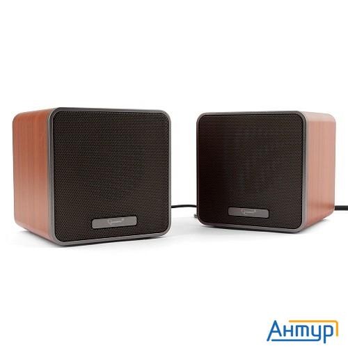 Gembird Spk-206, дерево, коричневый, 5 Вт, регулятор громкости, Usb-питание