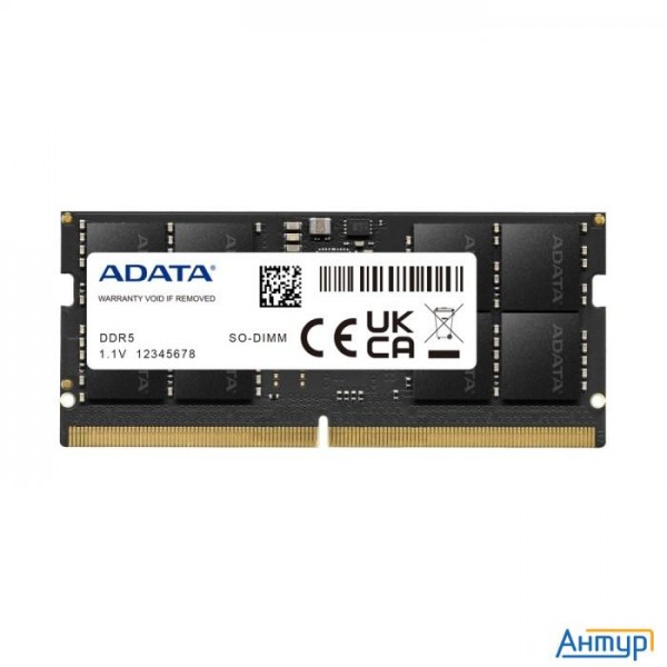 Модуль памяти для ноутбука Ddr5 16gb Ddr5-4800 Ad5s480016g-s, Cl40, 1.1v Adata